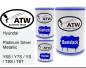 Preview: Hyundai, Platinum Silver Metallic, Y6S / Y7S / YS / T8S / T8T: 500ml Lackdose + 500ml Klarlack + 250ml Härter - Set, von ATW Autoteile West.